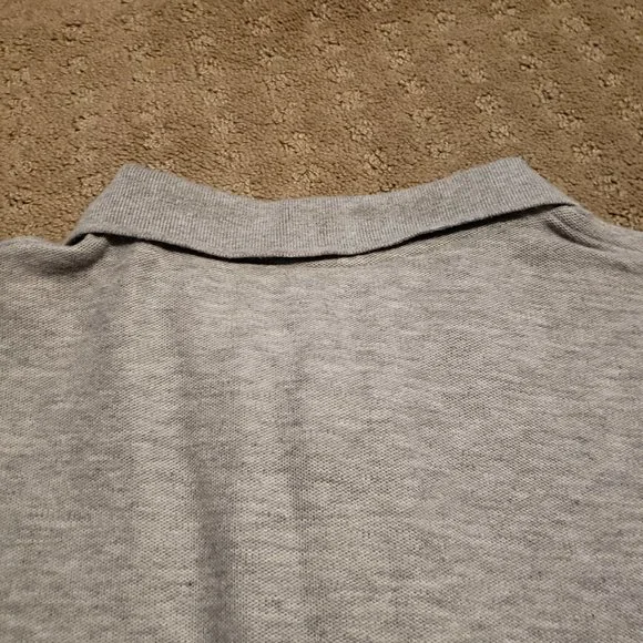 Carhartt Polo Shirt Men's Large L Gray Loose Fit Western Ranchwear Trendy Preppy - Picture 6 of 10